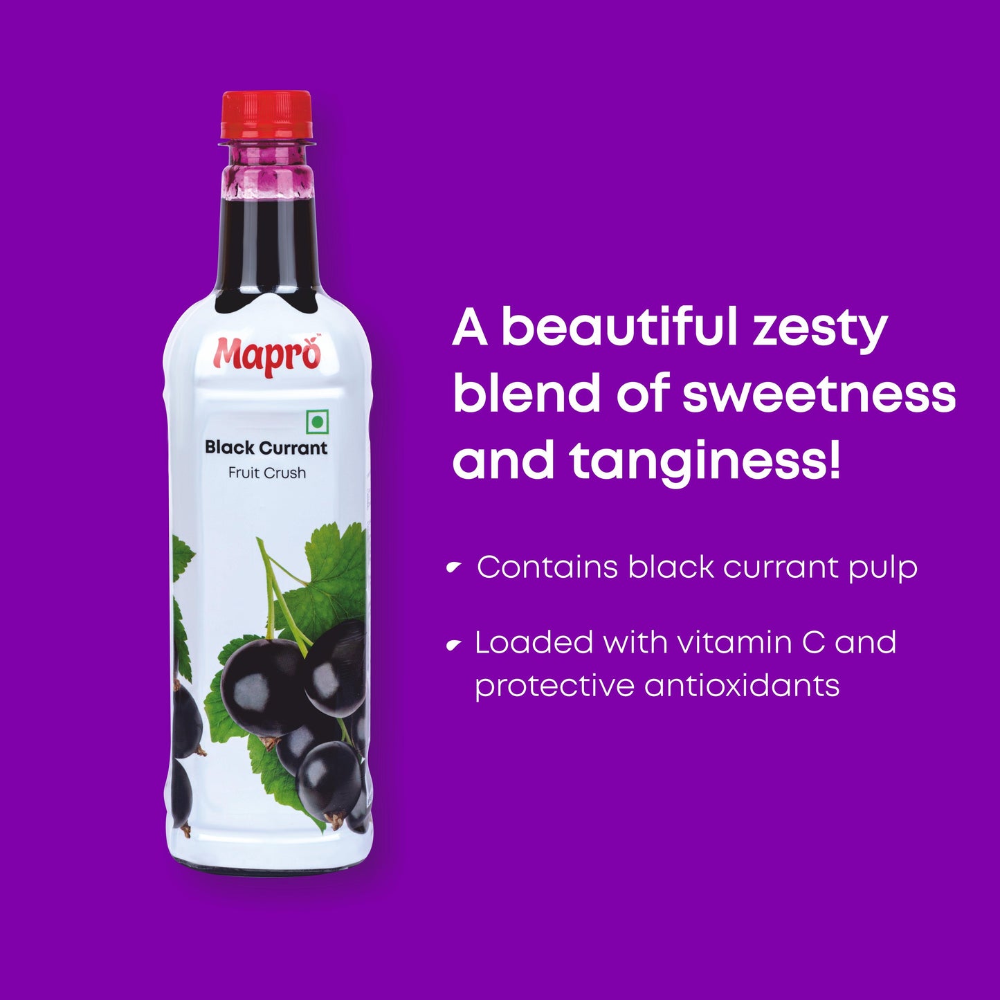 Black Currant Fruit Crush - Mapro