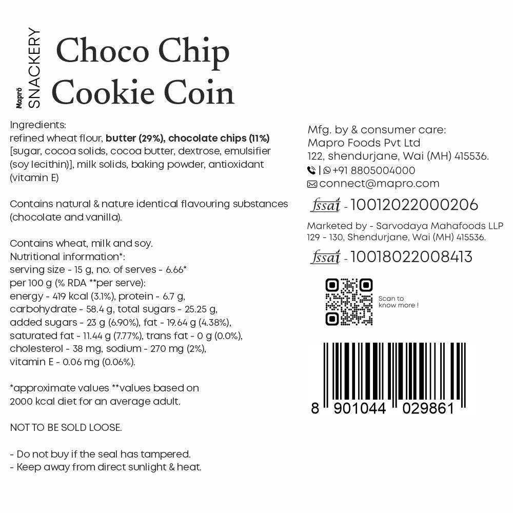 Choco Chip Cookie Coin - Mapro