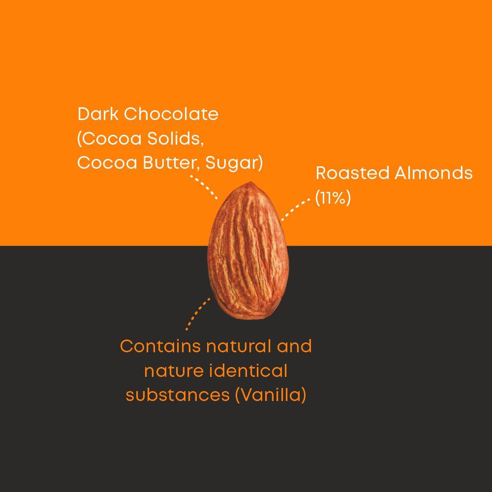 Dark Chocolate with Almonds Bar - Mapro