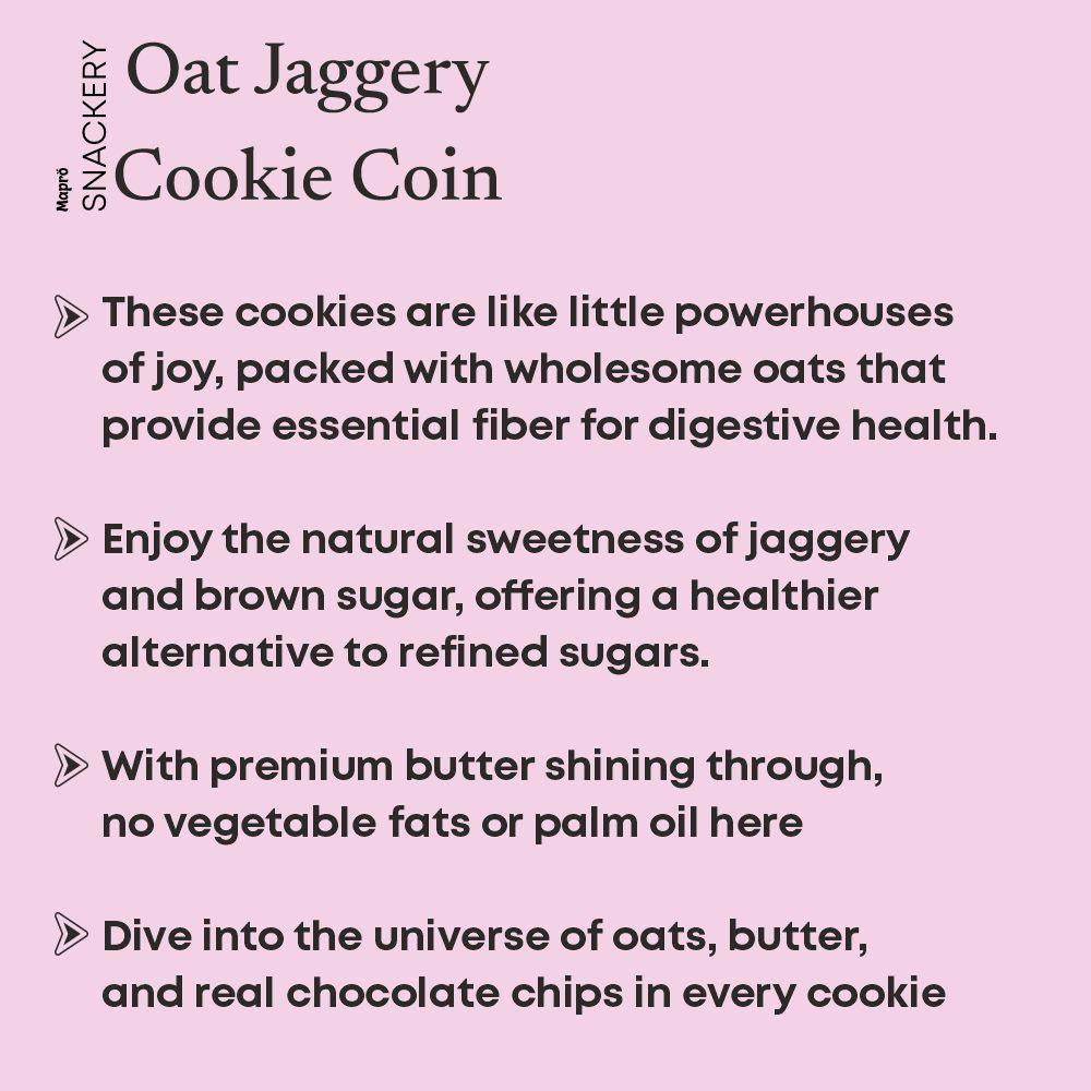 Oats Jaggery Cookie Coin - Mapro