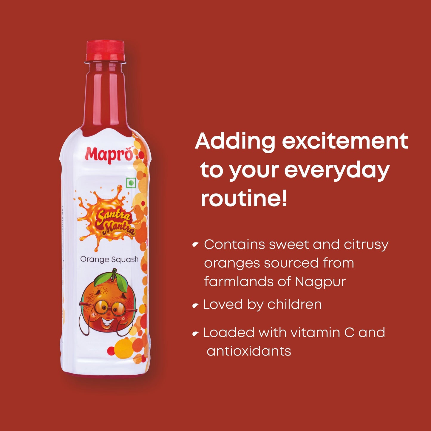 Santra Mantra Orange Squash - Mapro