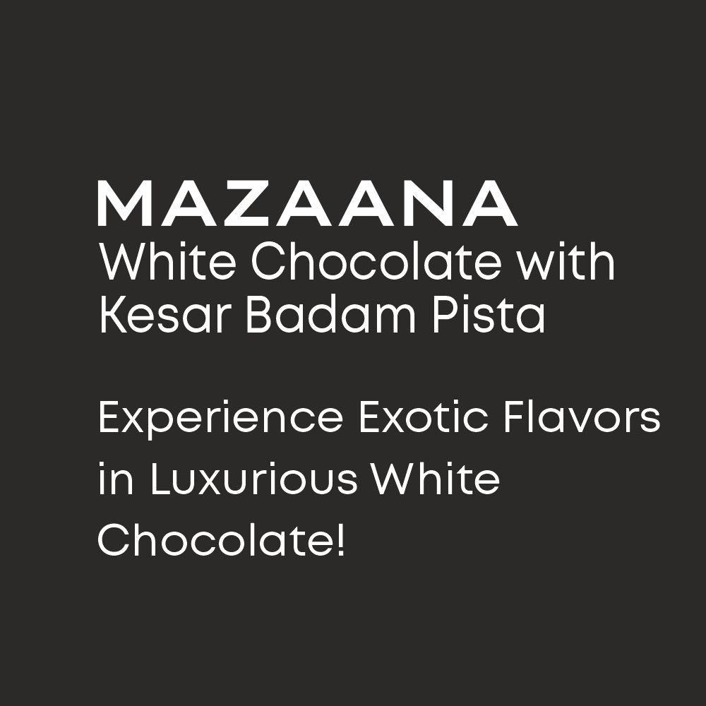 White Chocolate With Kesar, Badam And Pista Bar - Mapro