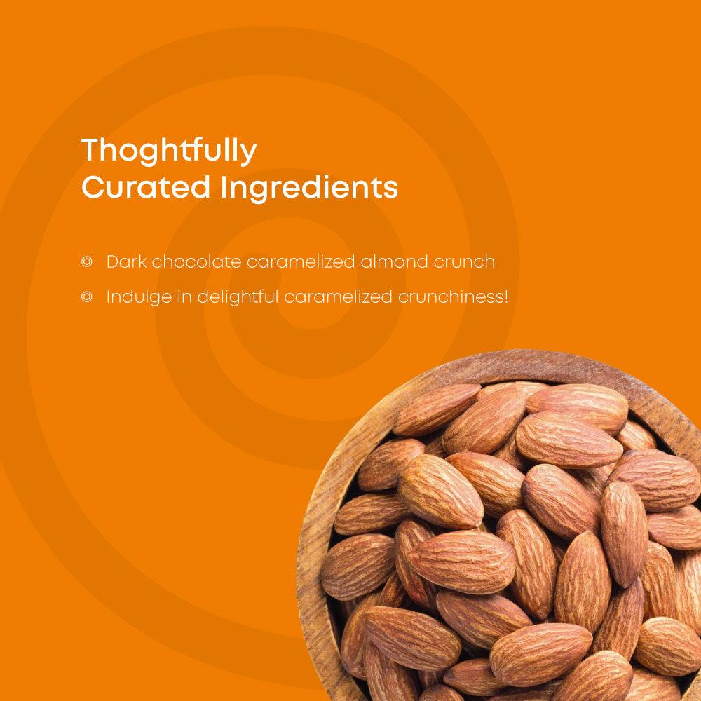 Whole Almonds Coated with Fine Dark Chocolate - Mapro