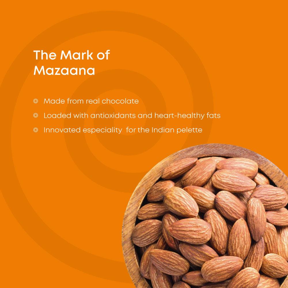 Whole Almonds Coated with Fine Dark Chocolate - Mapro