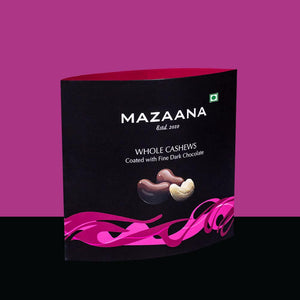 Whole Cashews Coated with Fine Dark Chocolate - Mapro