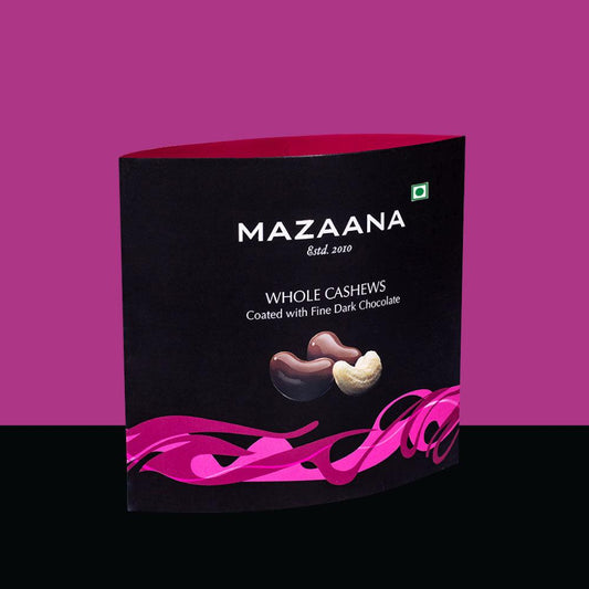 Whole Cashews Coated with Fine Dark Chocolate - Mapro