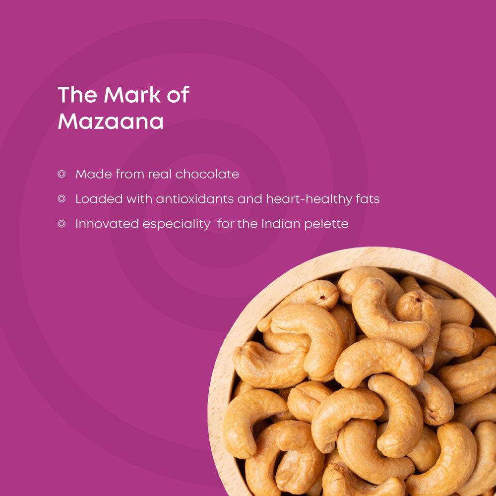 Whole Cashews Coated with Fine Dark Chocolate - Mapro